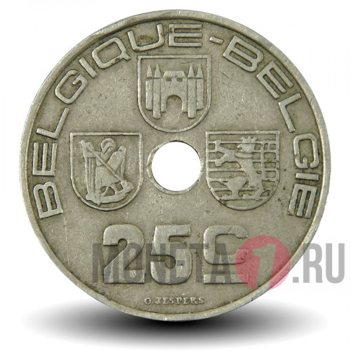 25 сантимов 1939 года - Бельгия - BELGIQUE-BELGIE