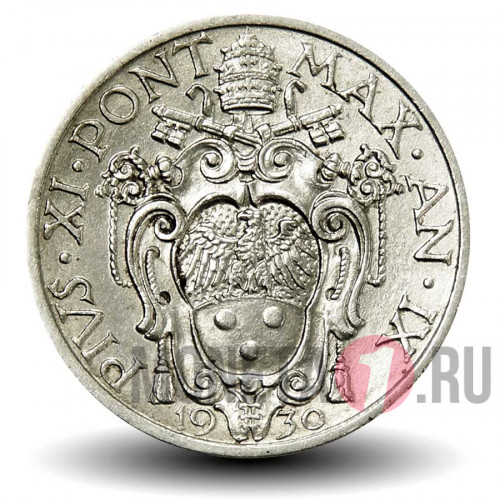 20 чентезимо 1930 года - Ватикан - Pivs XI