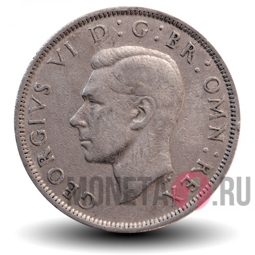 Half Crown 1949 года - Великобритания - George VI