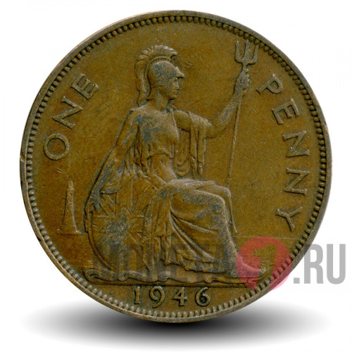 One Penny 1946 года - Великобритания