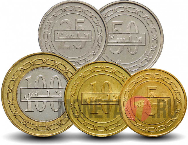 Набор монет Бахрейна 2005 - 2012 гг