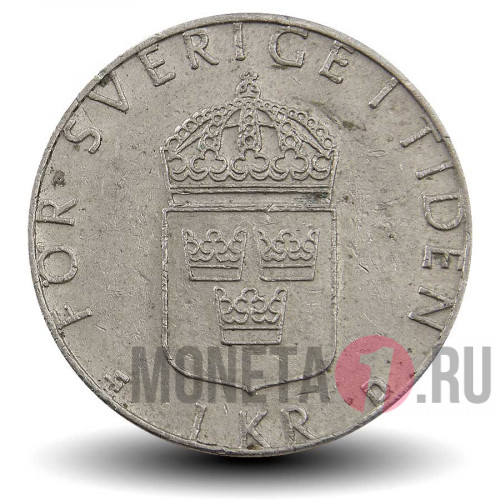1 крона 1987 года - Швеция - Карл XVI Густав