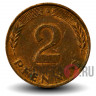 2 пфеннига 1979 года - ФРГ - Дуб - D