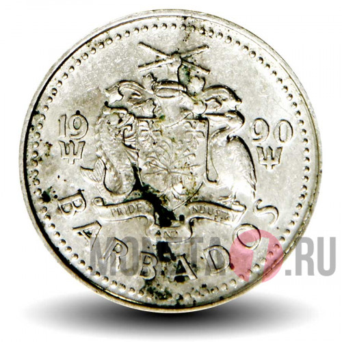 10 центов 1990 года - Барбадос - Морская ласточка