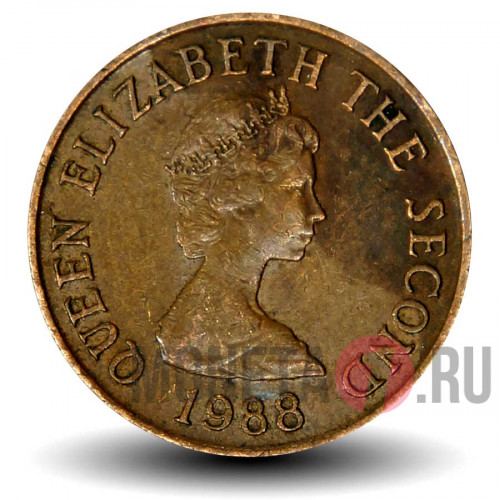 1 пенни 1988 года - Остров Джерси - Elizabeth II