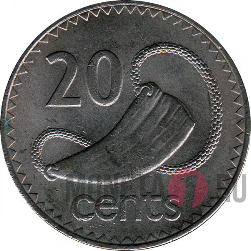 20 центов 1976 год - Фиджи