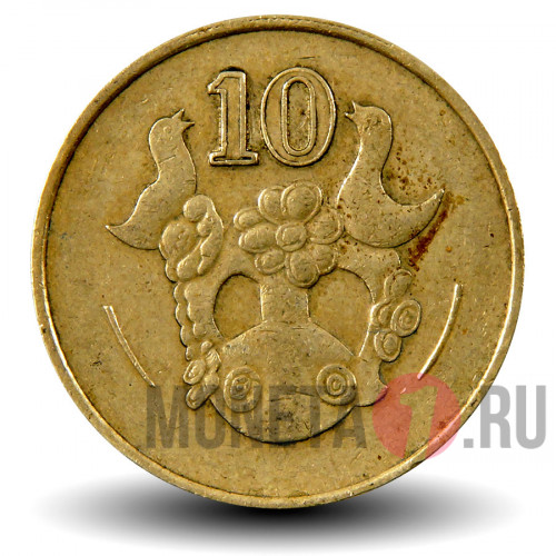 10 центов 1985 года - Кипр - Глиняная ваза из Фини