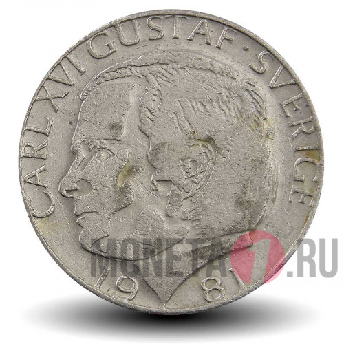 1 крона 1981 года - Швеция - Карл XVI Густав