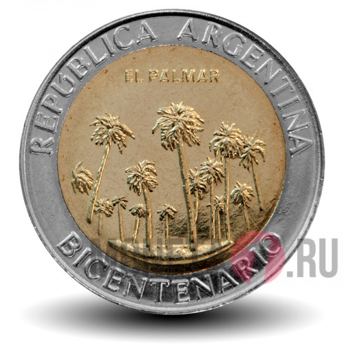 1 песо - Эль Пальмар - 2010 год - Аргентина