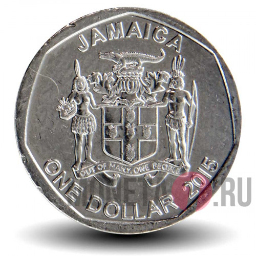 1 доллар 2015 года - Ямайка - Александр Бустаманте