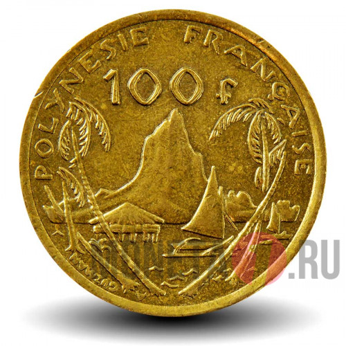 100 франков 2010 года - Французская Полинезия - Остров Муреа