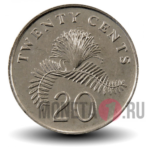 20 центов 2007 года - Сингапур - Каллиандра