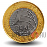 1 реал 2012 года - Передача Олимпийского флага - Рио-2016 - Бразилия