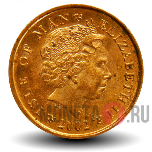 2 пенса 2002 года - Остров Мэн - Рыболовное судно - AC