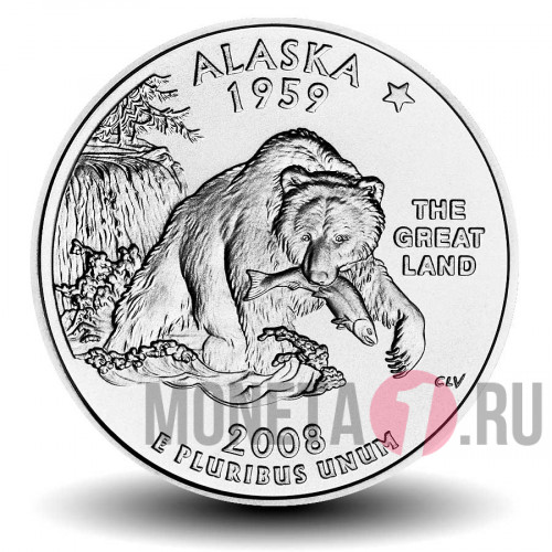 Quarter США 2008 год - Аляска - D