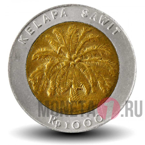 1000 рупий 1994 года - Индонезия - Пальмовое дерево