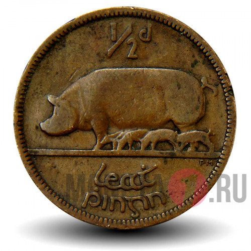 1/2 пенни 1933 год - Ирландия