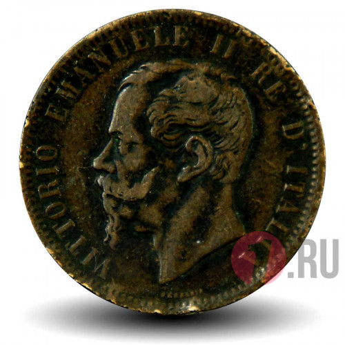 10 чентезимо 1867 года - T - Италия - Виктор Эммануил II