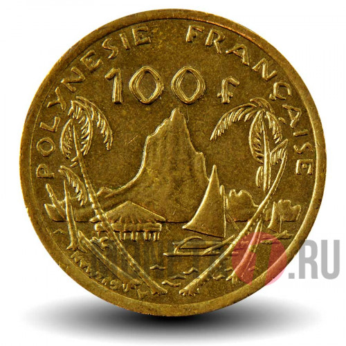 100 франков 2009 года - Французская Полинезия - Остров Муреа