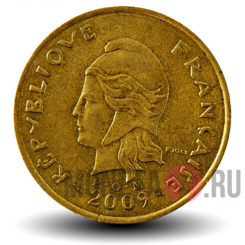 100 франков 2009 года - Французская Полинезия - Остров Муреа
