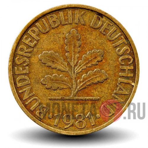 10 пфеннигов 1981 года - ФРГ - G