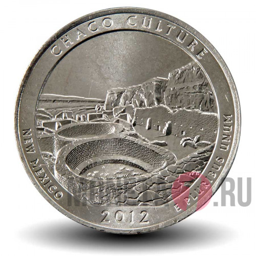 25 центов "Исторический Парк Культуры Чако" 2012 года - Национальные парки - P