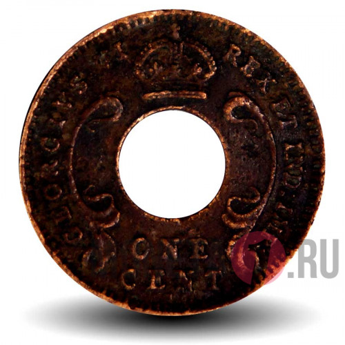 1 цент 1942 года - I - Восточная Африка - Георг VI