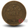 5 ore 1889 года - Швеция - Оскар II