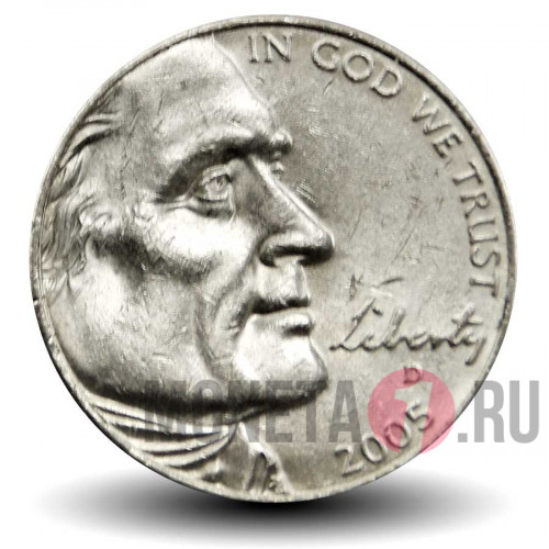 5 центов 2005 года - Бизон - США - D