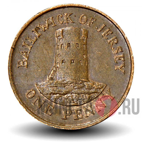 1 пенни 1984 года - Остров Джерси - Elizabeth II