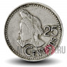 25 сентаво 1986 года - Гватемала - Индианка