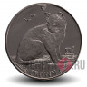 1 крона 1990 года - Бездомная кошка - Остров Мэн
