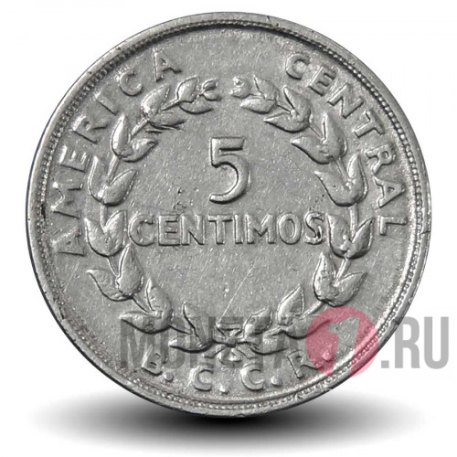 5 сантимов 1958 года - Коста-Рика