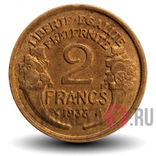 2 франка 1938 года - Франция