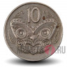 10 центов 1970 года - Новая Зеландия - Маска Маори