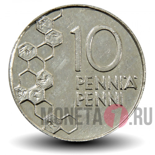 10 пенни 1999 года - Финляндия - Ландыш