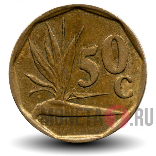 50 центов 1993 года - ЮАР - Цветок Райская птица
