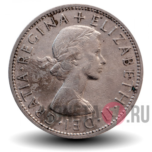 Half Crown 1959 года - Велкобритания - Elizabeth II