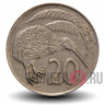 20 центов 1974 года - Новая Зеландия - Птица Киви