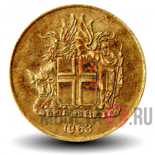 1 крона 1963 года - Исландия