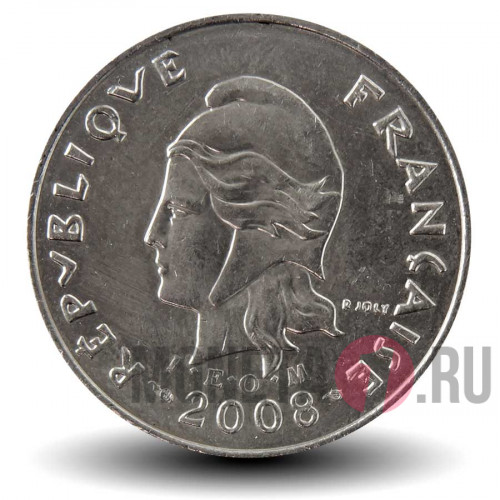 10 франков 2008 года - Французская Полинезия