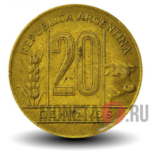 20 сентаво 1943 года - Аргентина