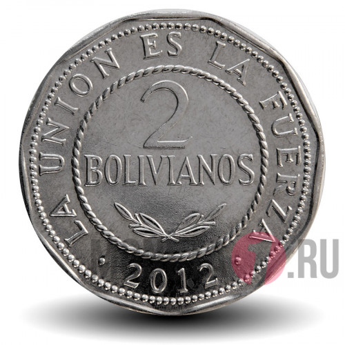 2 боливиано 2012 года - Боливия