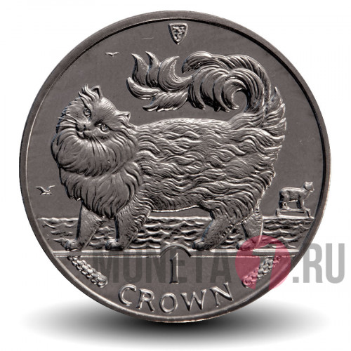 1 крона 1993 года - Кошка Мейн-кун - Остров Мэн