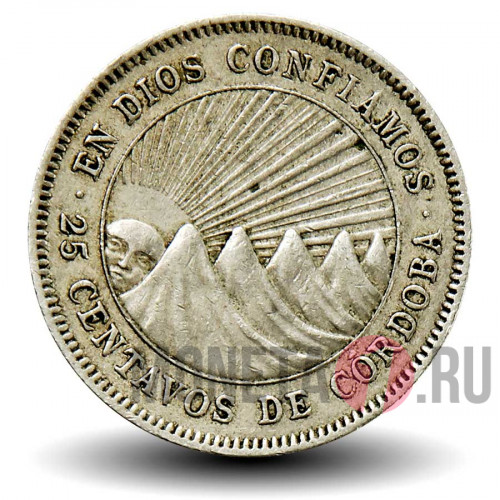 25 сентаво 1950 года - Никарагуа