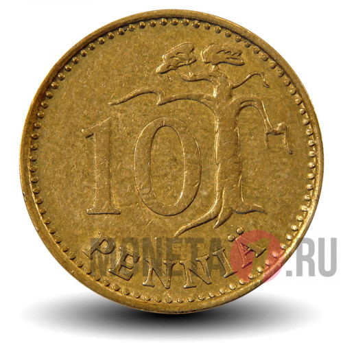 10 пенни 1972 года - Финляндия
