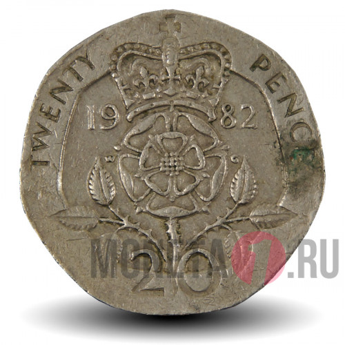 20 пенсов 1982 года - Великобритания