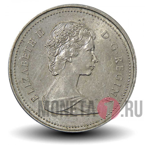 5 центов 1989 года - Канада - Бобр