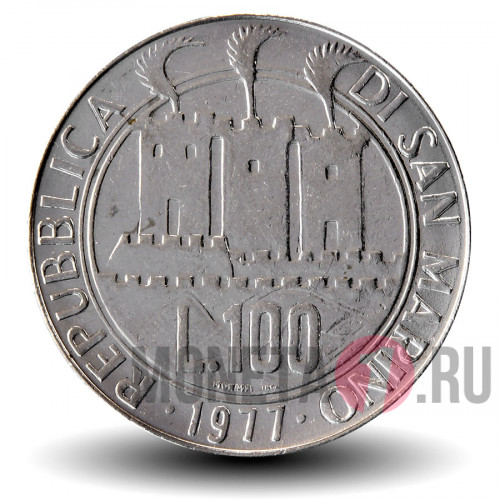 100 лир 1977 года - Экология - Сан-Марино