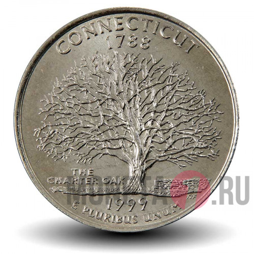 Quarter США 1999 год - Коннектикут - D